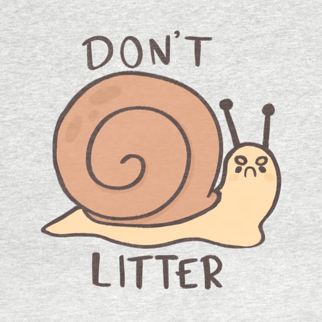 Don’t litter snail by IcyBubblegum